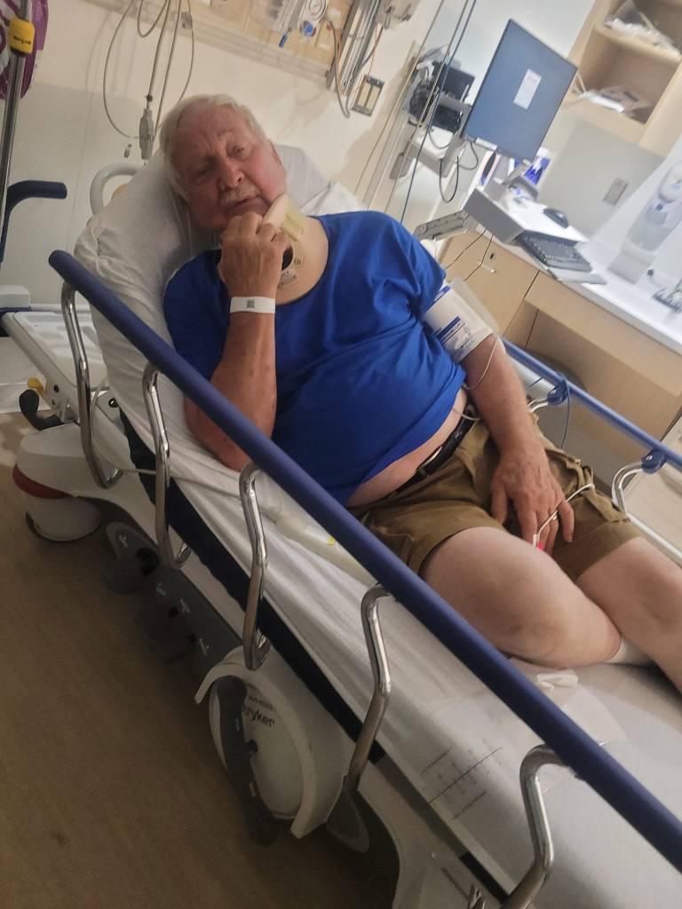 Douglas Morrow in the hospital