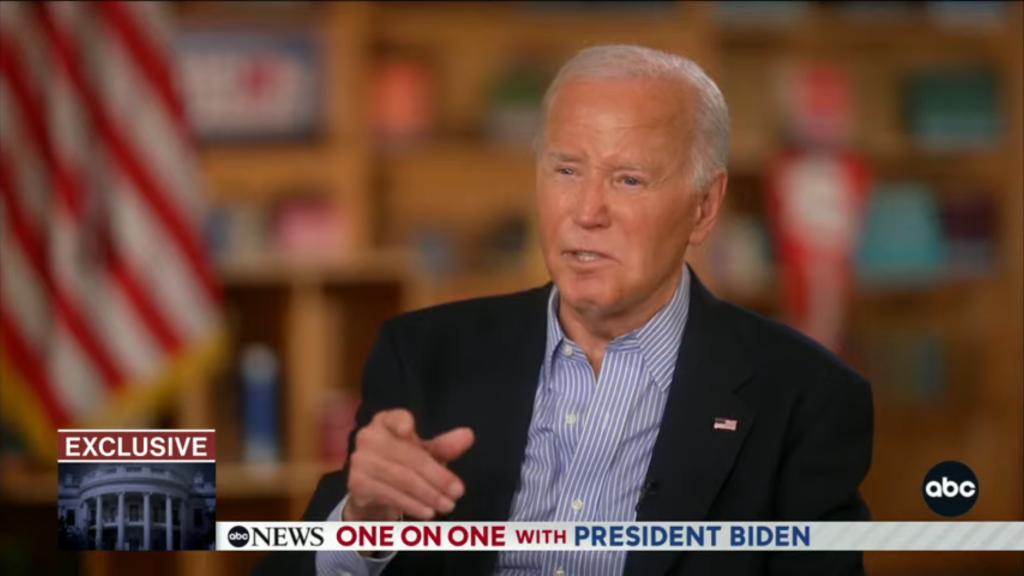 In an interview last week with ABC News, President Biden appeared to utter the word "goodest" -- though the White House disputes this.