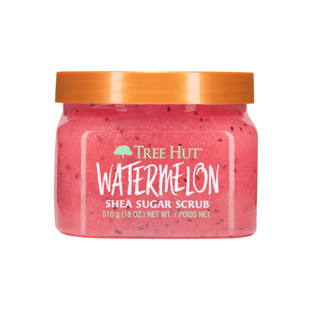 A jar of Tree Hut Watermelon Shea Sugar Scrub priced at $11, available on Ulta.com