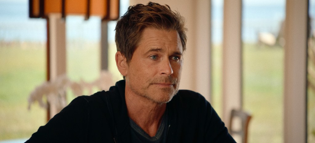 Rob Lowe during his interview with ET.