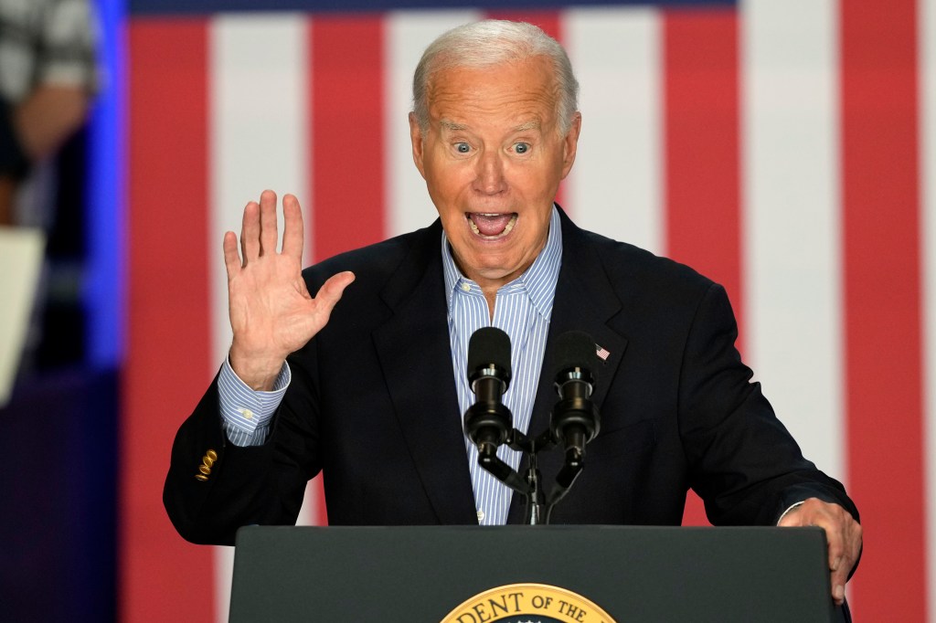 President Joe Biden speaks at a campaign rally at Sherman Middle School in Madison, Wis., Friday, July 5, 2024