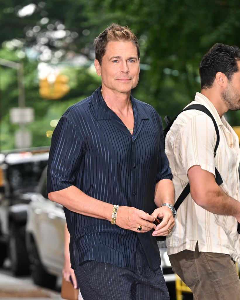 Rob Lowe is seen on the streets of Manhattan on July 25, 2024 in New York City.