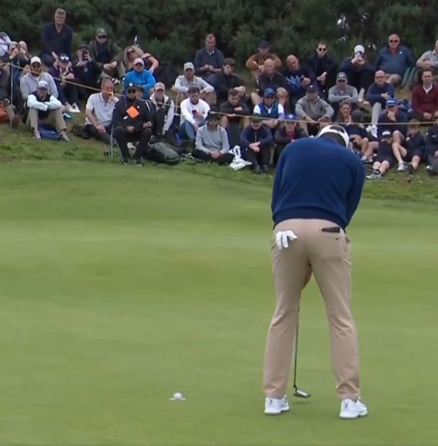 Scottie Scheffler then missed a bogey putt from within three feet.