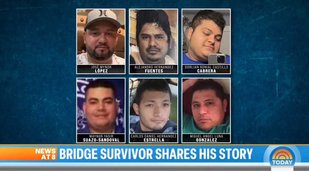 Victims of Baltimore bridge collapse.