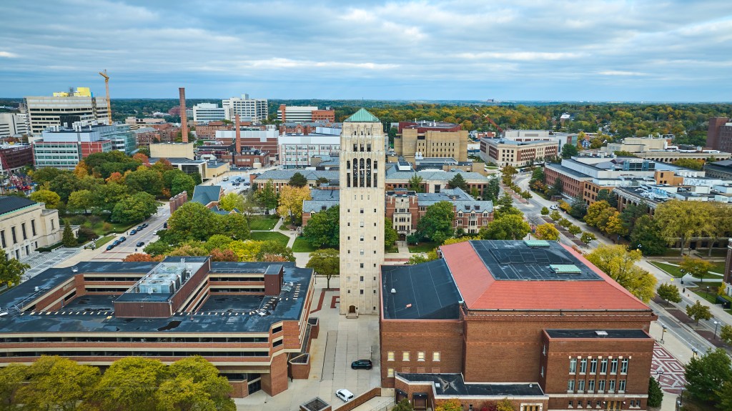 downtown Ann Arbor, Michigan