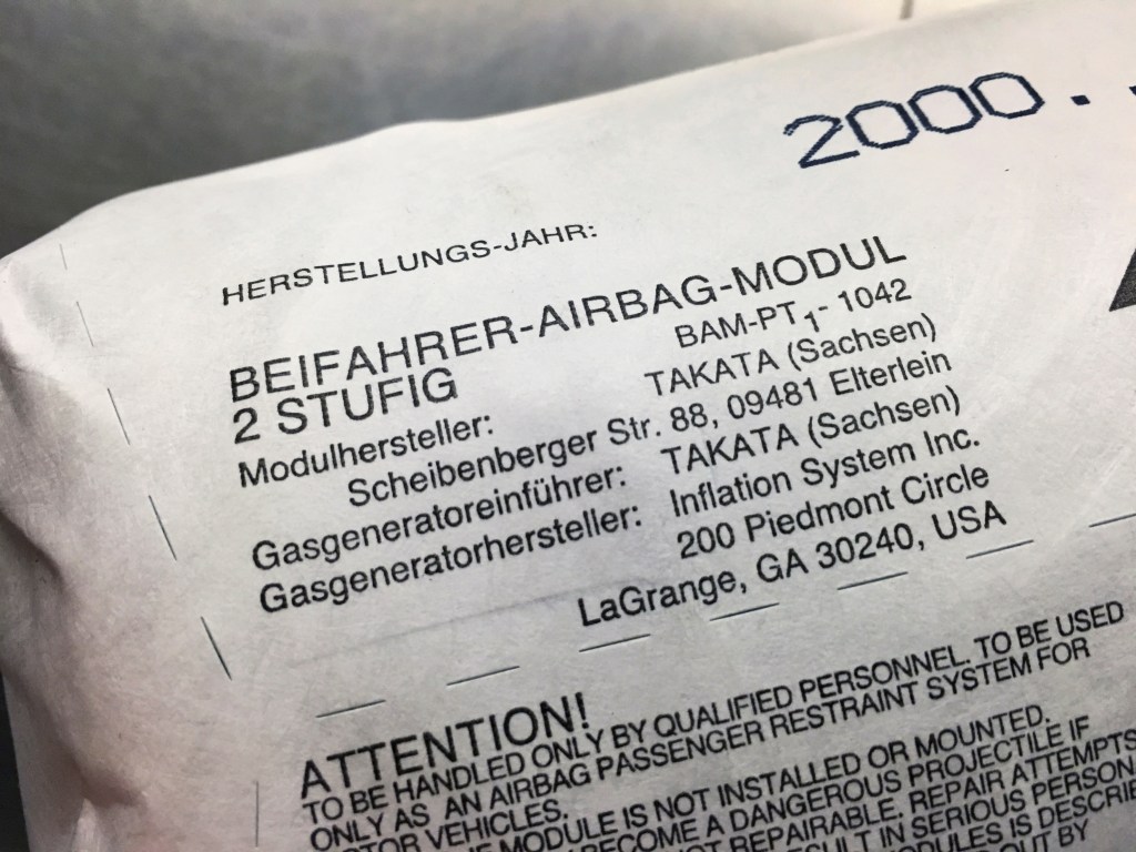 Takata airbag