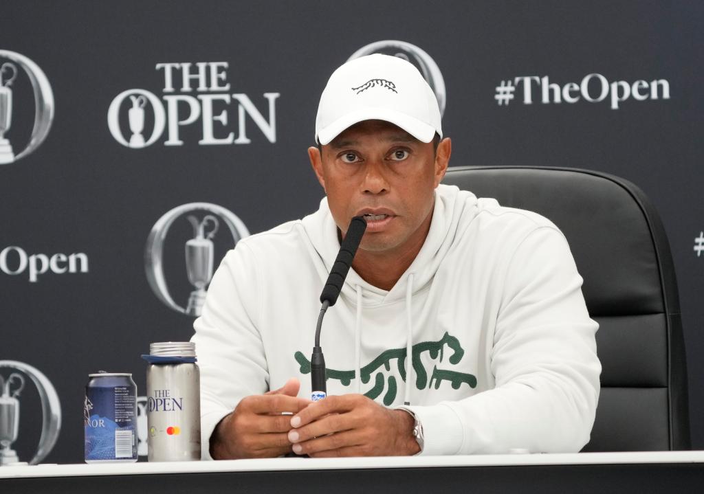 Tiger Woods recalls the text he sent to Rory McIlroy after the Northern Irishman's collapse at the 2024 U.S. Open, which took place at Pinehurst No. 2 in Pinehurst, North Carolina on June 16, 2024. 