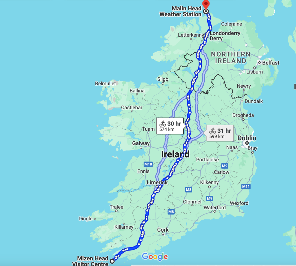 Eamonn Keaveney's daunting trip on a unicycle across Ireland.