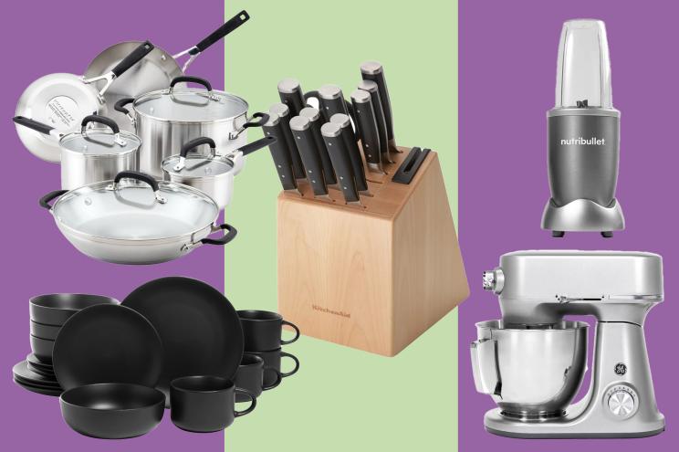 A group of kitchen utensils