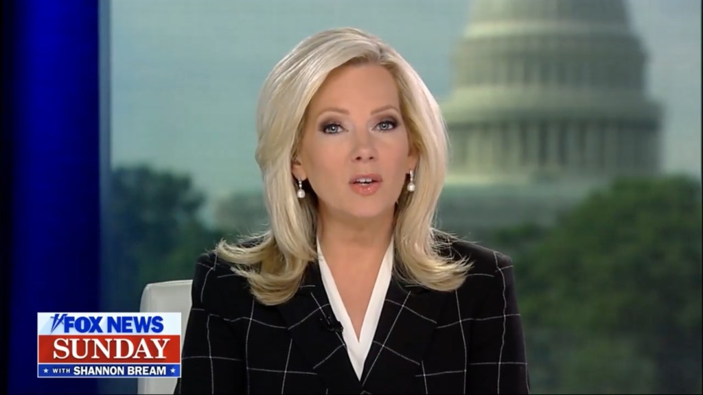 Fox News Sunday host Shannon Bream on air.