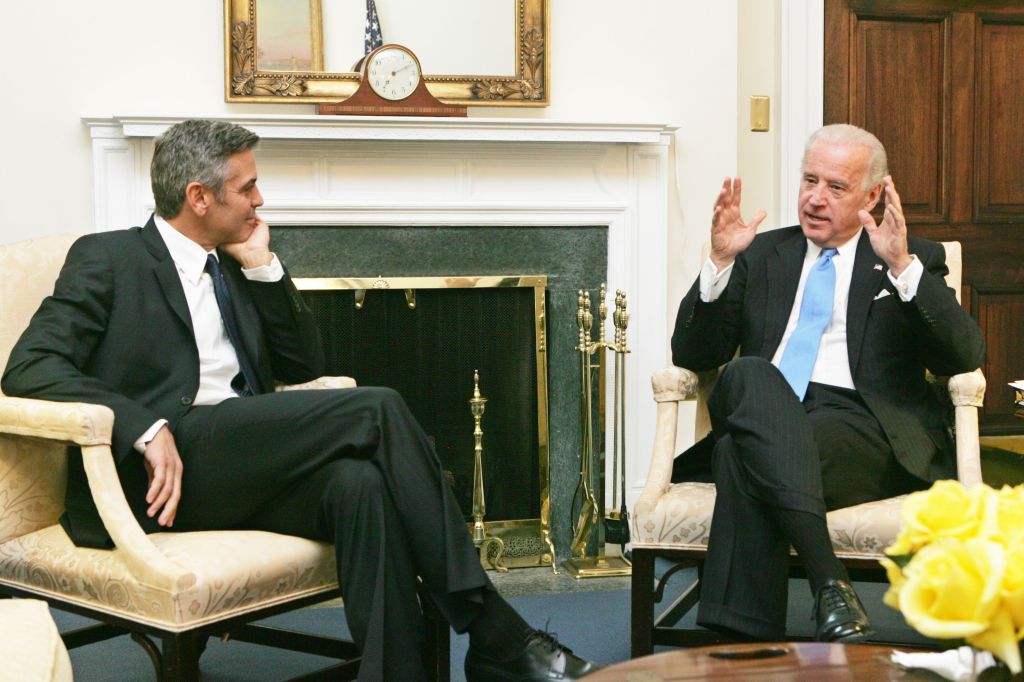 George Clooney with Joe Biden