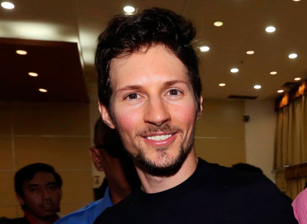 Telegram co-founder Pavel Durov smiling after a meeting in Jakarta, Indonesia on August 1, 2017.