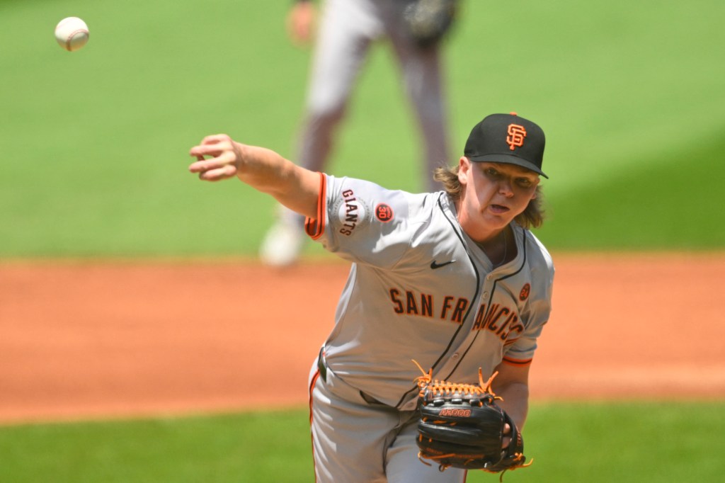 San Francisco Giants starting pitcher Hayden Birdsong