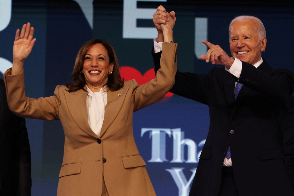 Kamala Harris and Joe Biden