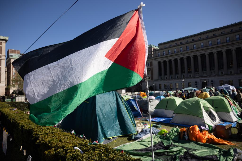 Pro-Palestine encampment at Columbia