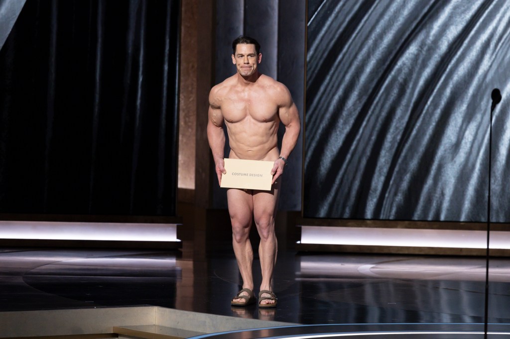 A naked John Cena at the 96th Academy Awards