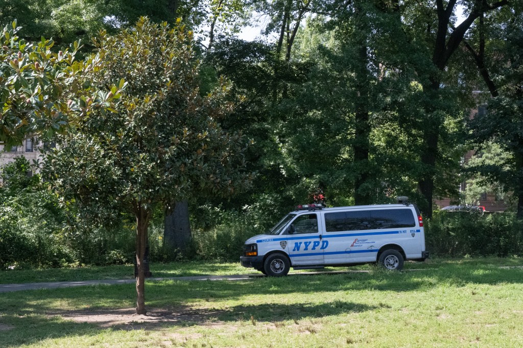 NYPD on patrol in Prospect Park. and on the lookout for the serial groper.