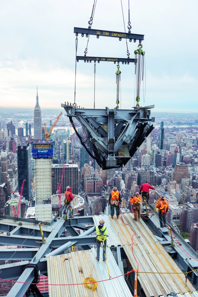 The Edge at Hudson Yards under construction. 