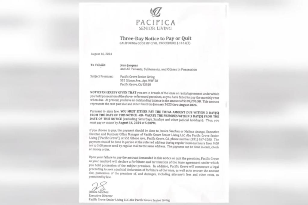 the "lifetime care" contracts like Jacques signed in 2002 were only considered unconditional with the previous owners, not Pacifica Senior Living.