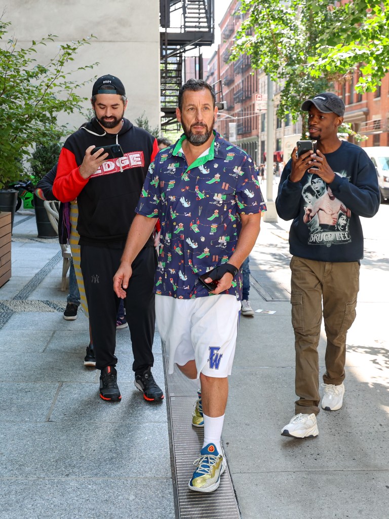 Adam Sandler is seen on August 20, 2024 in New York City.