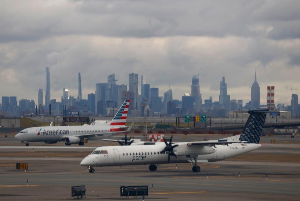 Planes at Newark Airport. 