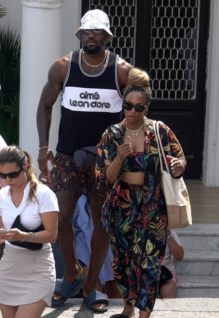 LeBron James and wife Savannah enjoyed some downtime in Capri, Italy, in August 2024.