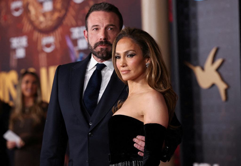 FILE PHOTO: Ben Affleck and cast member Jennifer Lopez attend a premiere for the film "This Is Me... Now: A Love Story" in Los Angeles, California, U.S. February 13, 2024. REUTERS/Mario Anzuoni/File Photo FILE PHOTO: Premiere for the film "This Is Me... Now: A Love Story" in Los Angeles