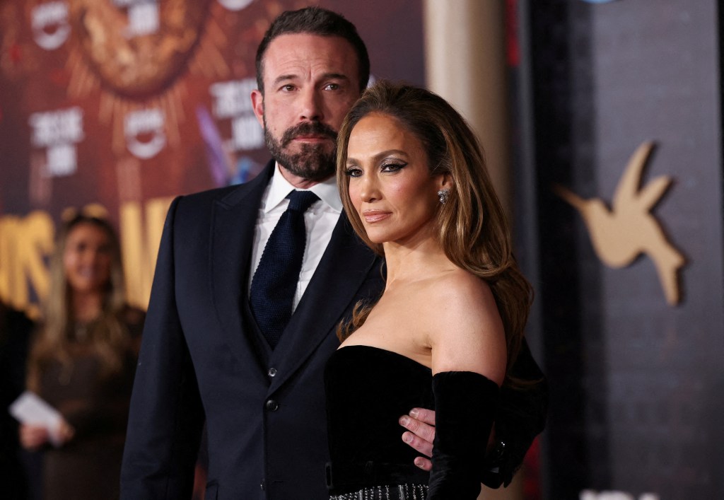 FILE PHOTO: Ben Affleck and cast member Jennifer Lopez attend a premiere for the film "This Is Me... Now: A Love Story" in Los Angeles, California, U.S. February 13, 2024. REUTERS/Mario Anzuoni/File Photo
FILE PHOTO: Premiere for the film "This Is Me... Now: A Love Story" in Los Angeles