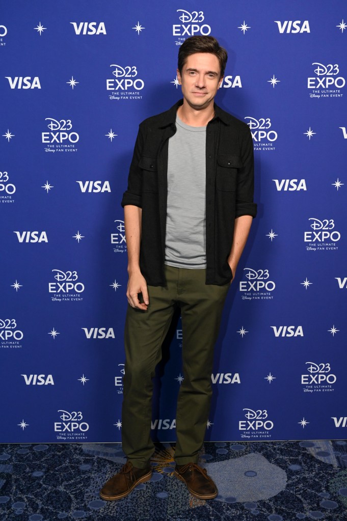 Topher Grace smiling. 