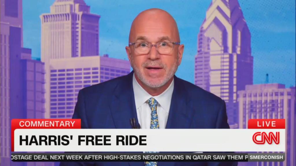 CNN host Michael Smerconish said on Saturday that Vice President Kamala Harris has gotten a "free ride."