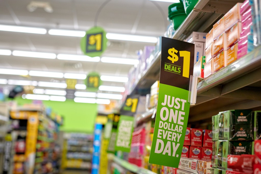 Inside of Dollar General store