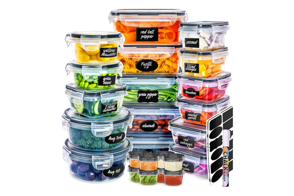 fullstar 50-Piece Plastic Food Storage Containers with Lids