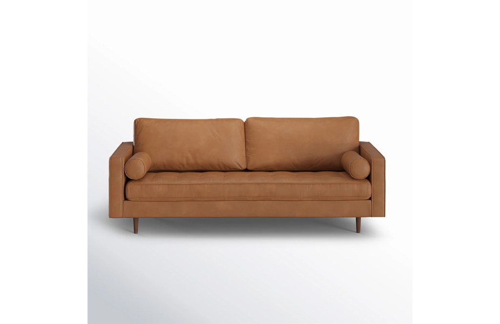 Geo 84" Vegan Leather Sofa
