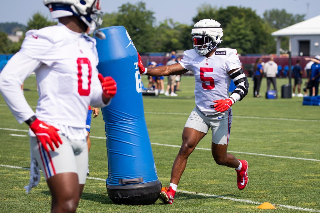 Kayvon Thibodeaux is pictured during a training camp practice on July 28.