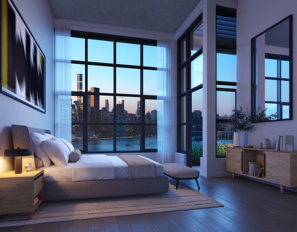 This bedroom comes with killer views