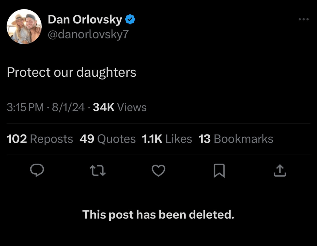 ESPN's Dan Orlovsky tweets "Protect our daughters" after debate emerged surrounding the eligibility of Armenian boxer Imane Khelif.