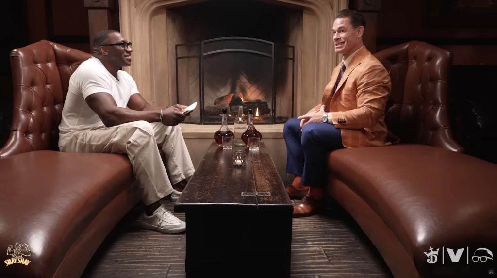 Shannon Sharpe and John Cena