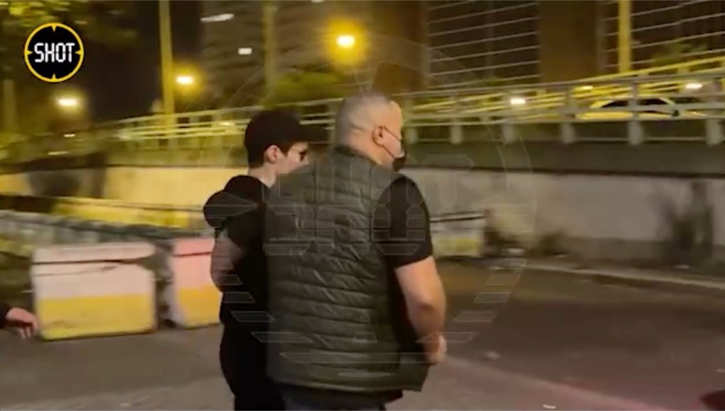 Pavel Durov being escorted