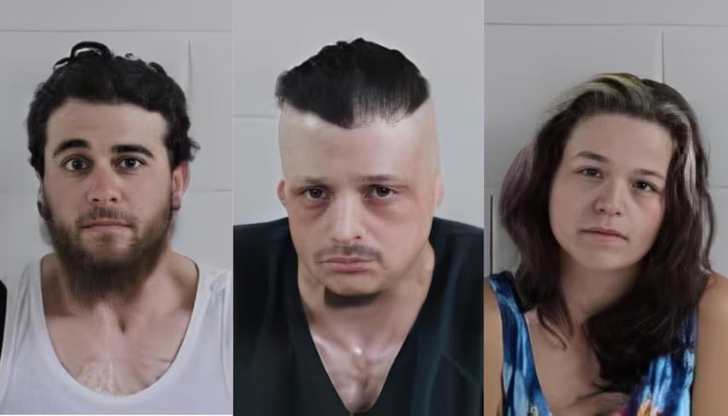 The trio were arrested and charged after the attack. 