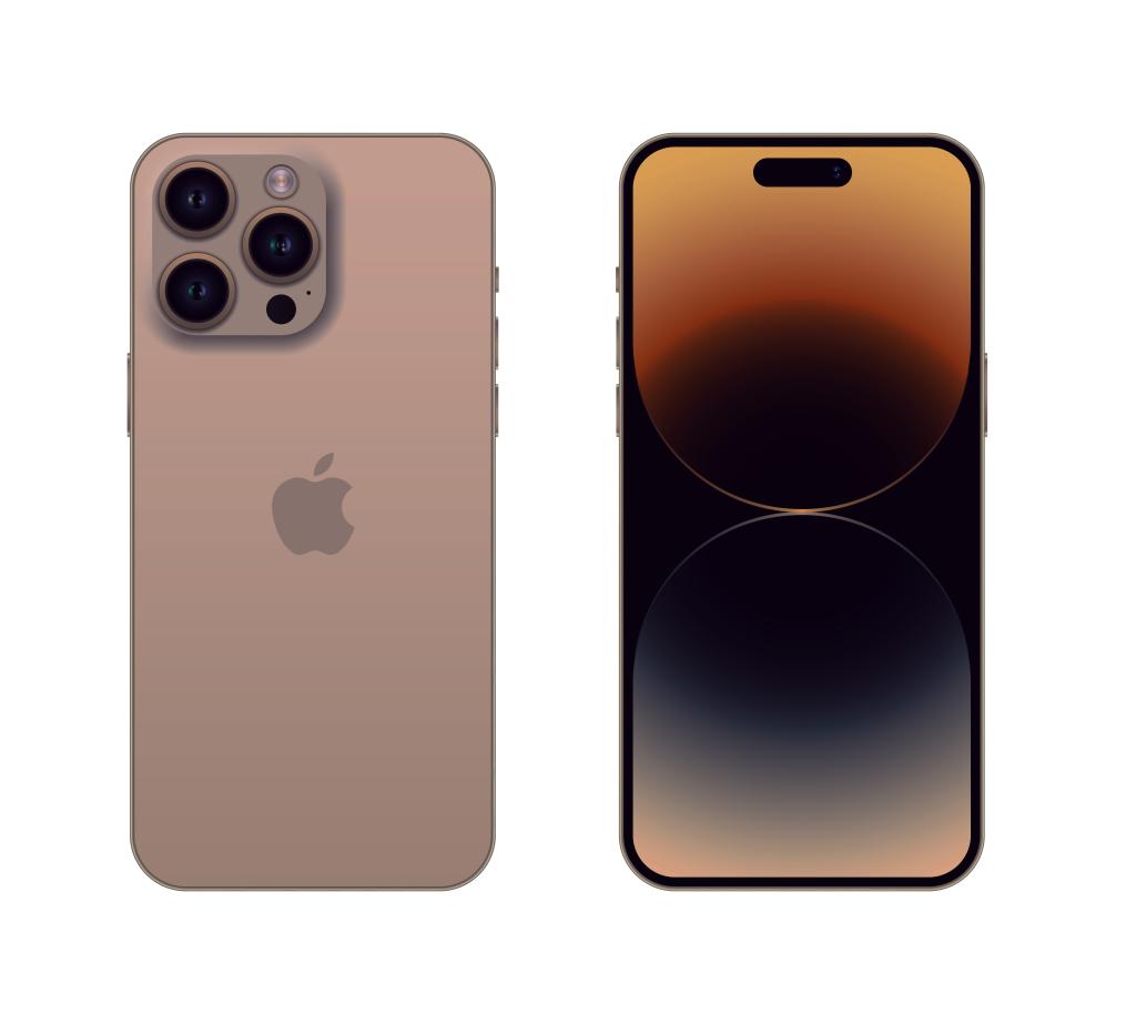 Mockup of the alleged bronze iphone color