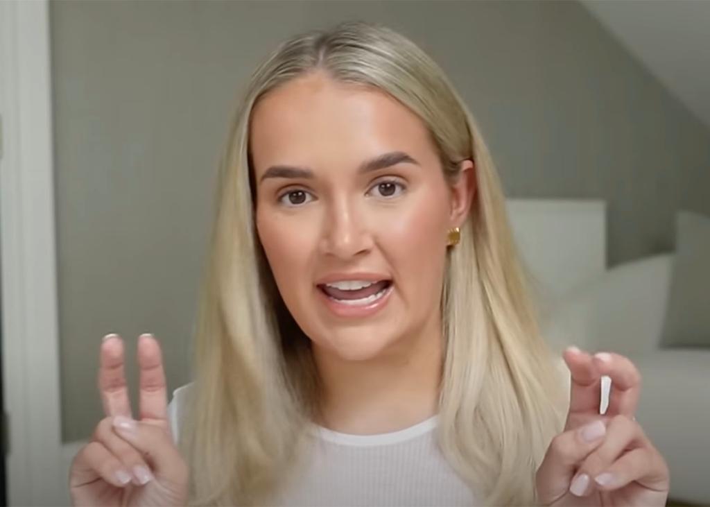 Molly-Mae Hague addresses her breakup with Tommy Fury in video on YouTube on August 29, 2024. 