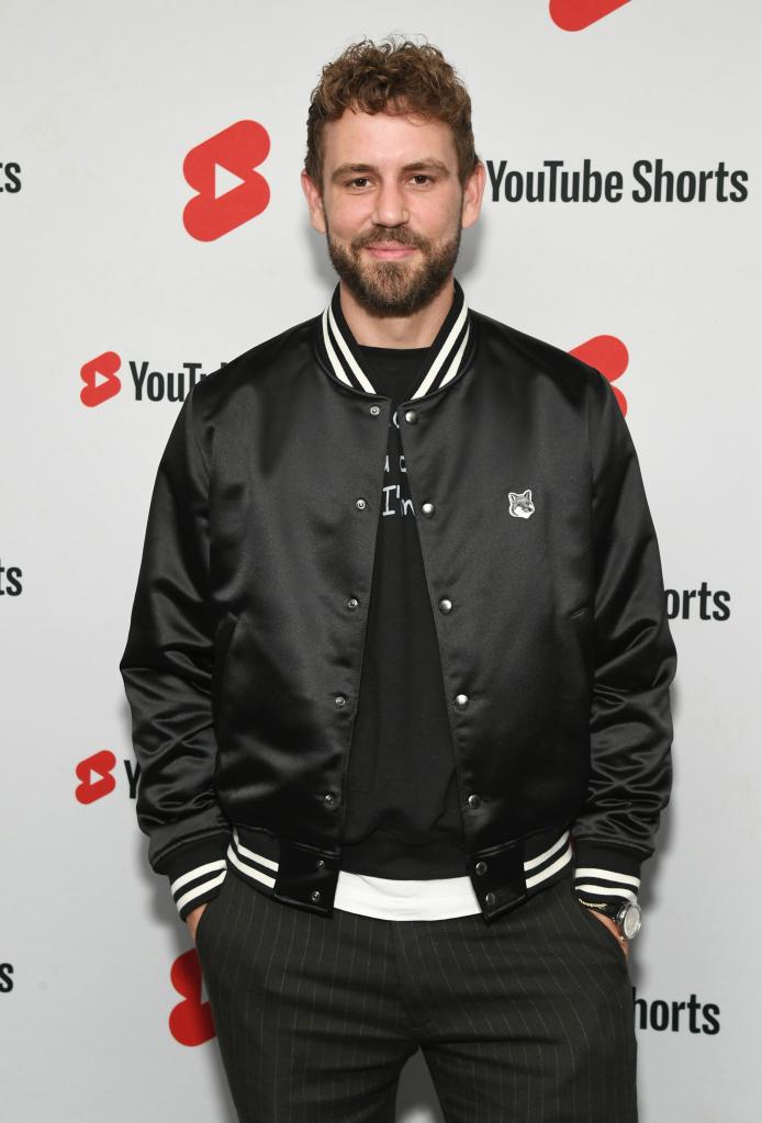 Nick Viall attends YouTube Shorts Creator Day at Spruce Goose Hanger on March 21, 2023 in Los Angeles, California. 