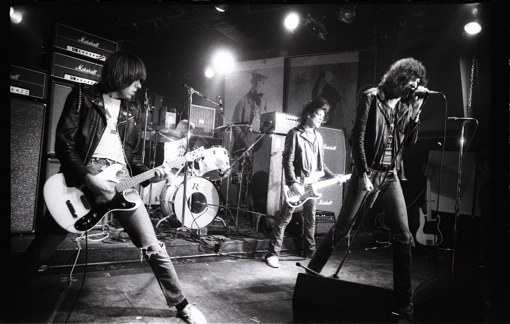 The Ramones at CBGB in 1977