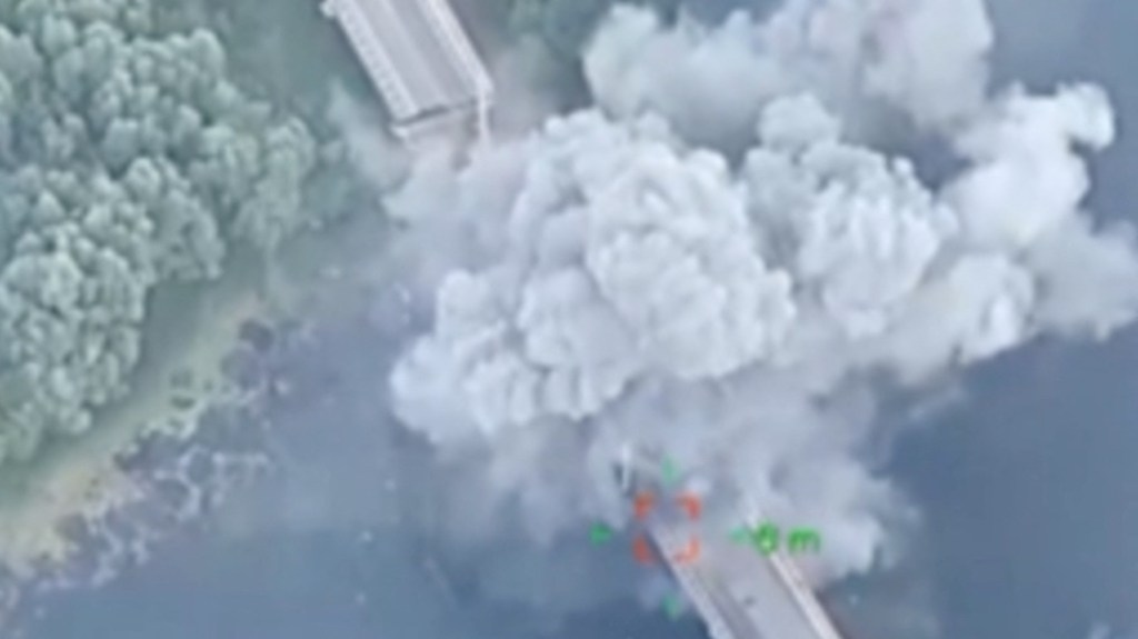 Russia claims at least three bridges have been destroyed in the region in less than a week.