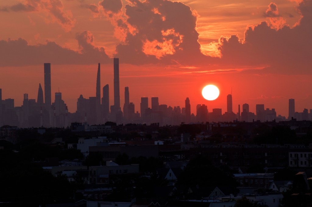 The temperature will soar to 94 degrees on Wednesday in New York CIty.