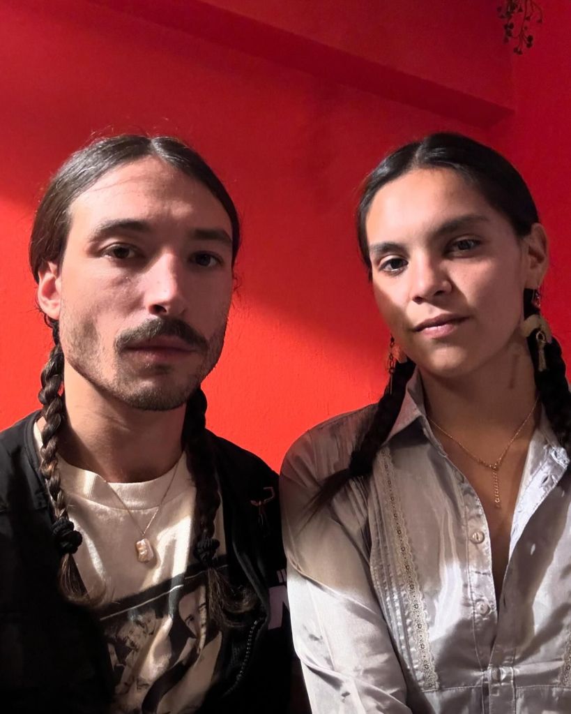 Ezra Miller and Tokata Iron Eyes