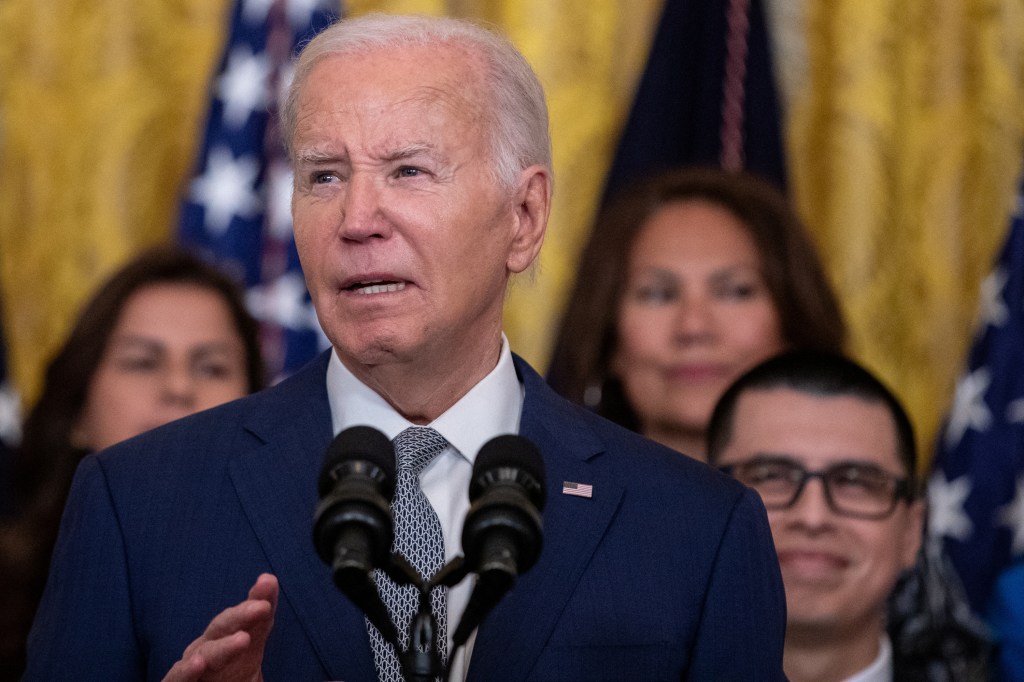 President Joe Biden announces a new effort to allow immigrants in the U.S. illegally to obtain legal status if they are married to U.S. citizens, coinciding with the 12th anniversary of the Deferred Action for Childhood Arrivals (DACA) program, at the White House in Washington, U.S., June 18, 2024