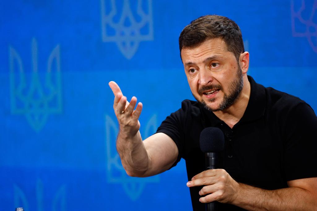 Ukrainian President Volodymyr Zelensky.