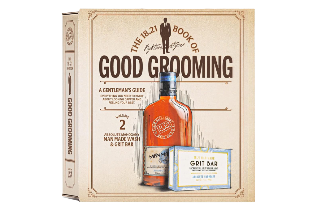 18.21 Man Made Men's Book of Grooming Gift Set