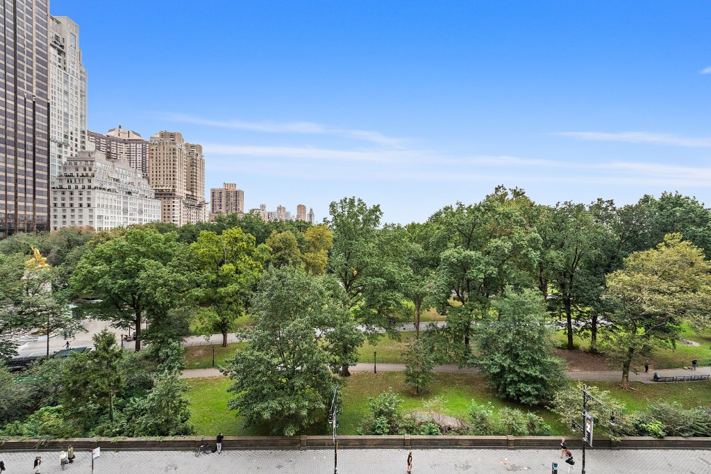 The apartment comes with views of Central Park